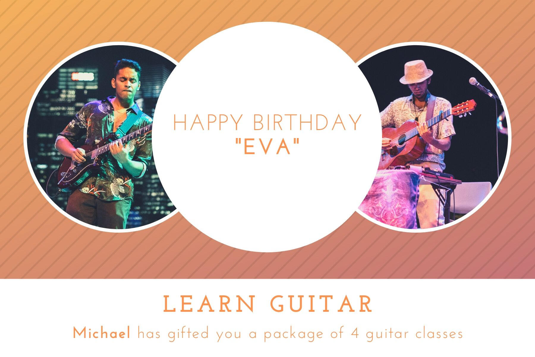 Guitar Lessons Gift Voucher for learning guitar in singapore